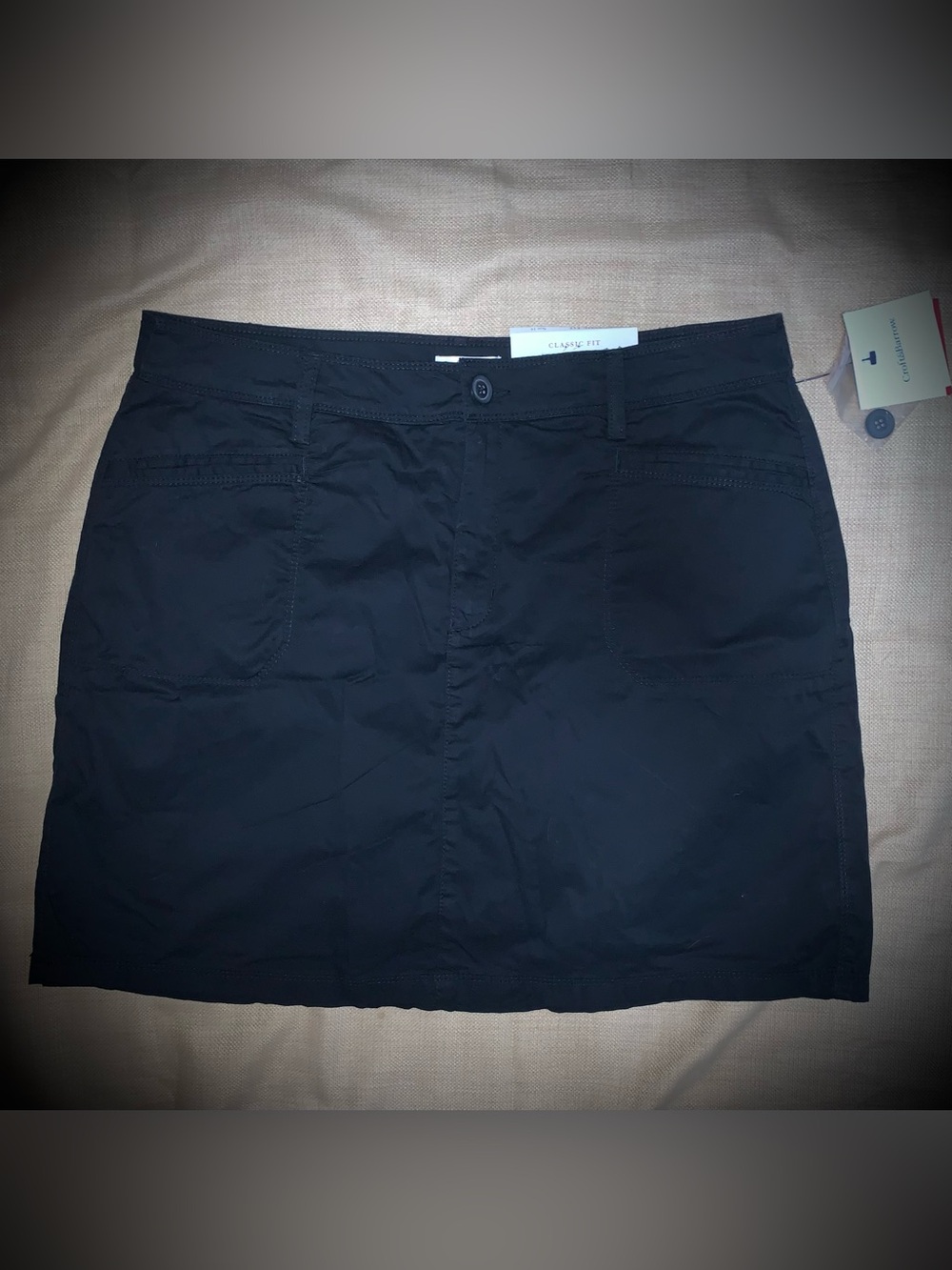 Croft & Barrow Classic Fit Women’s Black Skort – Size 14 – NWT